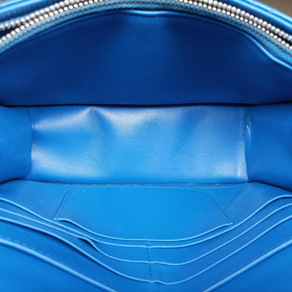 Dior Cannage New Rock Blue Patent Messenger — view 9