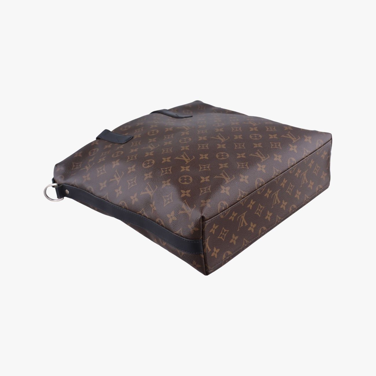 Louis Vuitton Monogram Brown Black Canvas Calf Leather Tote — view 7