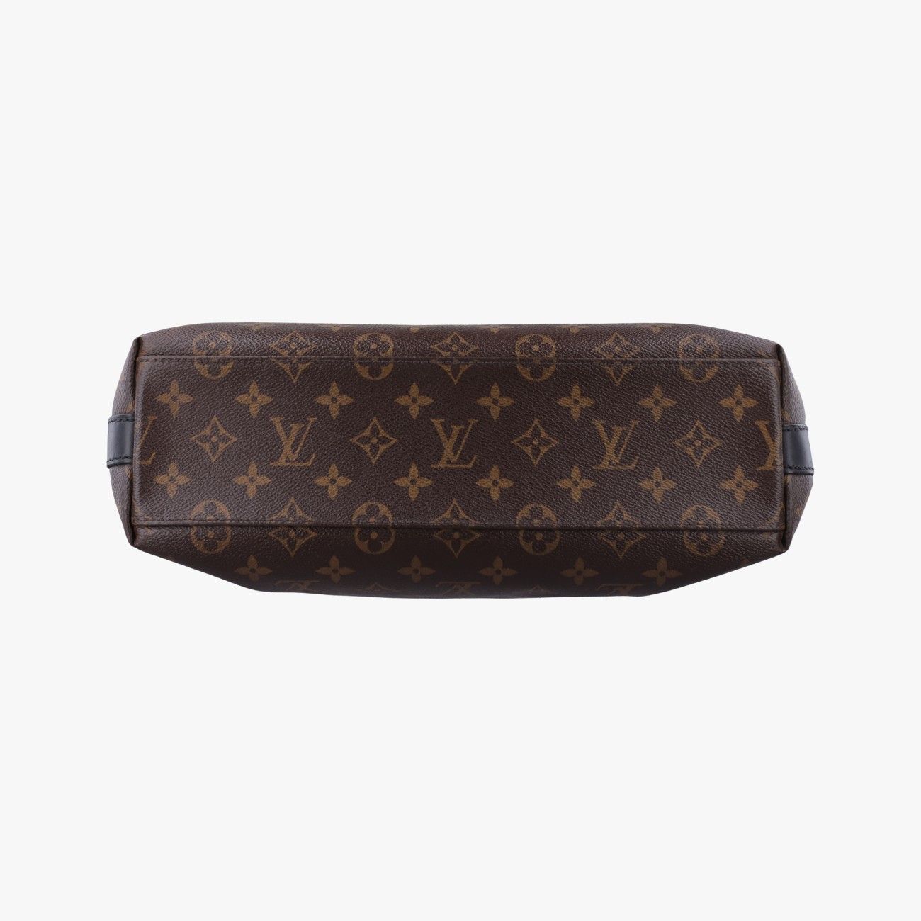 Louis Vuitton Monogram Brown Black Canvas Calf Leather Tote — view 3
