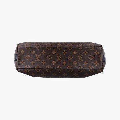 Louis Vuitton Monogram Brown Black Canvas Calf Leather Tote — view 3