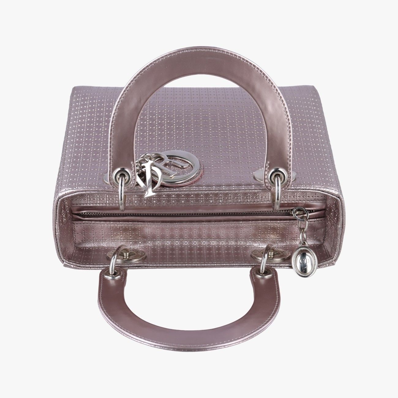 Dior Lady Pink Patent Handbag — view 8