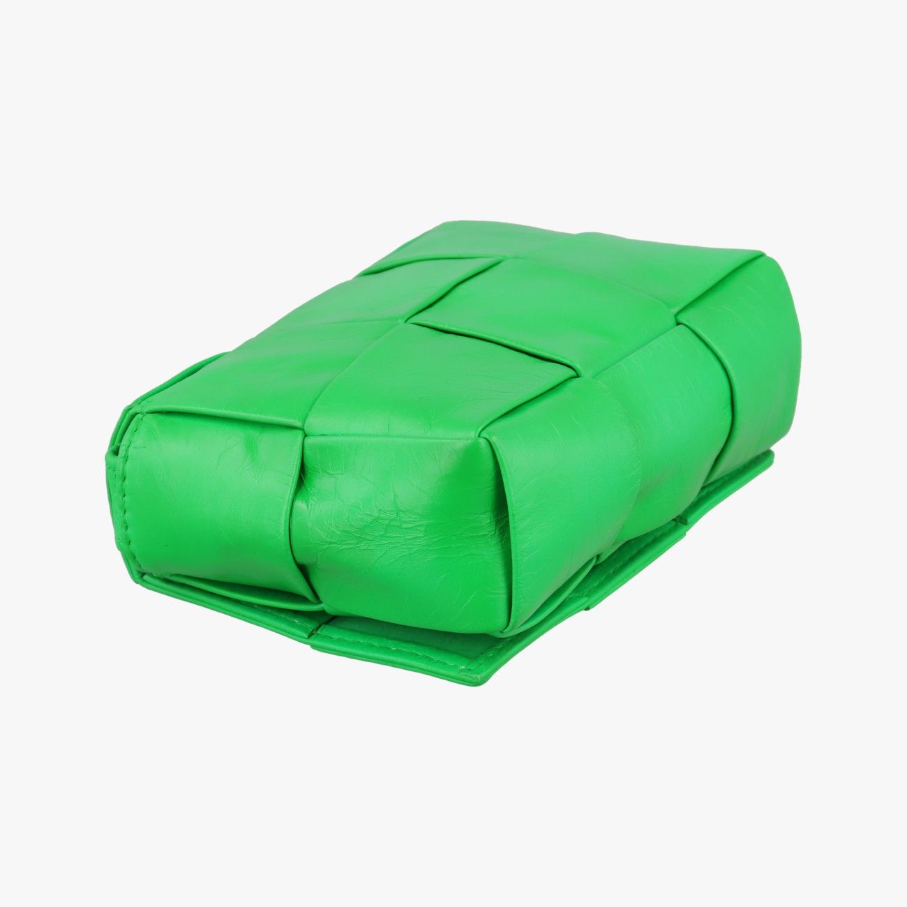 Bottega Veneta Candy Cassette Green Leather Messenger — view 7