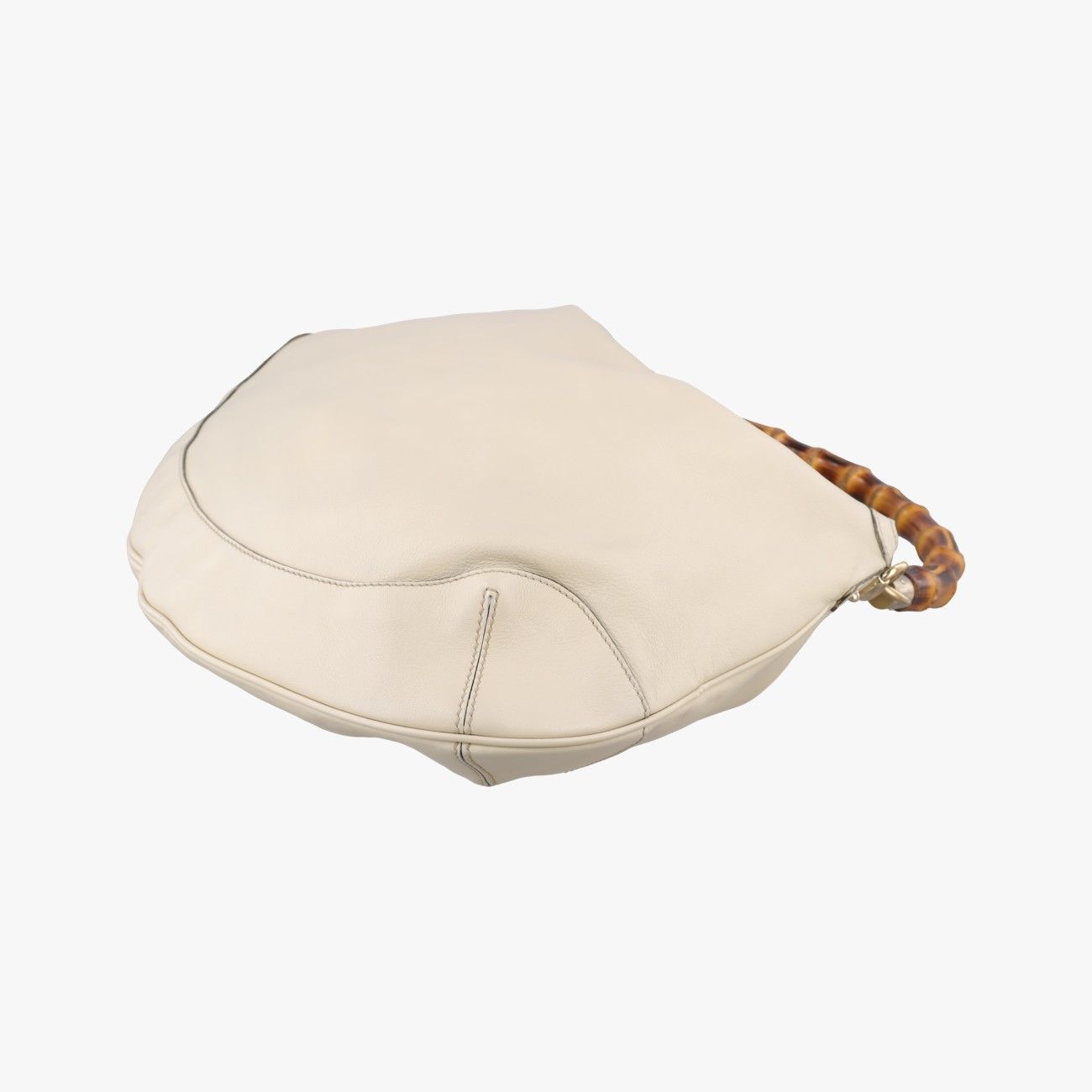 Gucci Bamboo White Leather Messenger — view 4