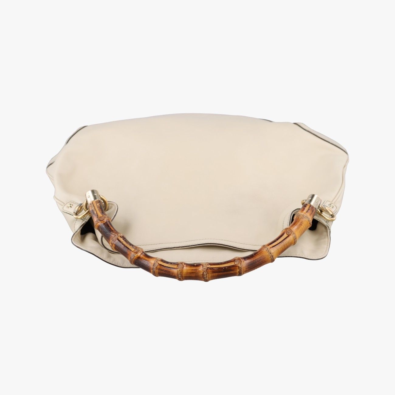 Gucci Bamboo White Leather Messenger — view 8
