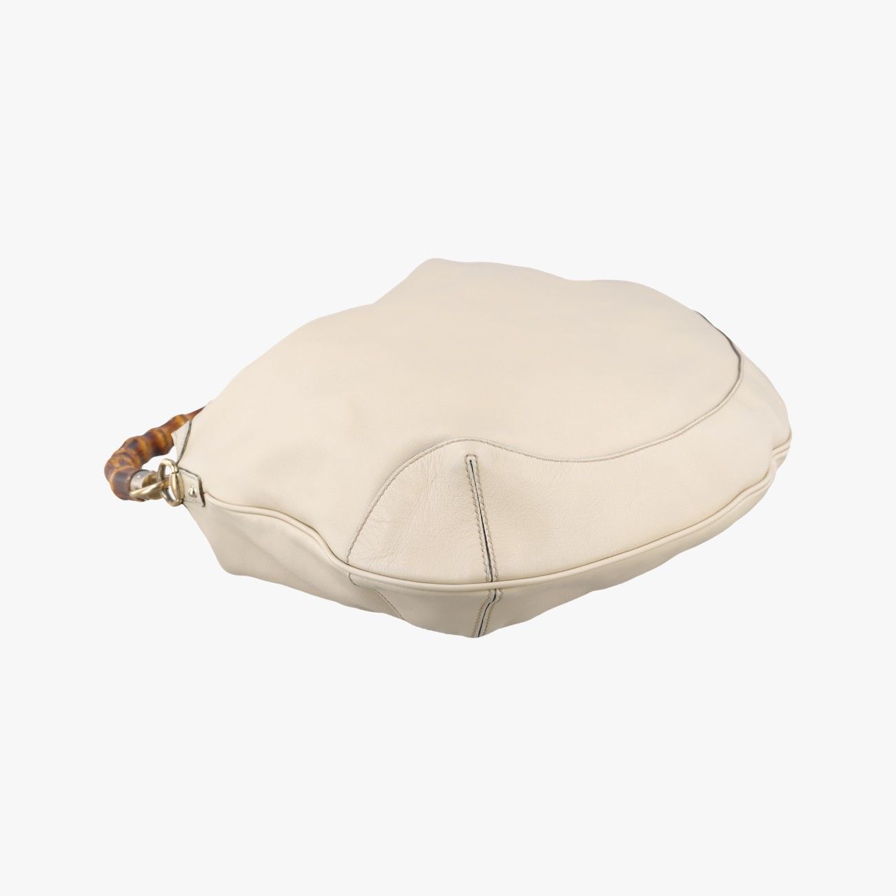 Gucci Bamboo White Leather Messenger — view 5