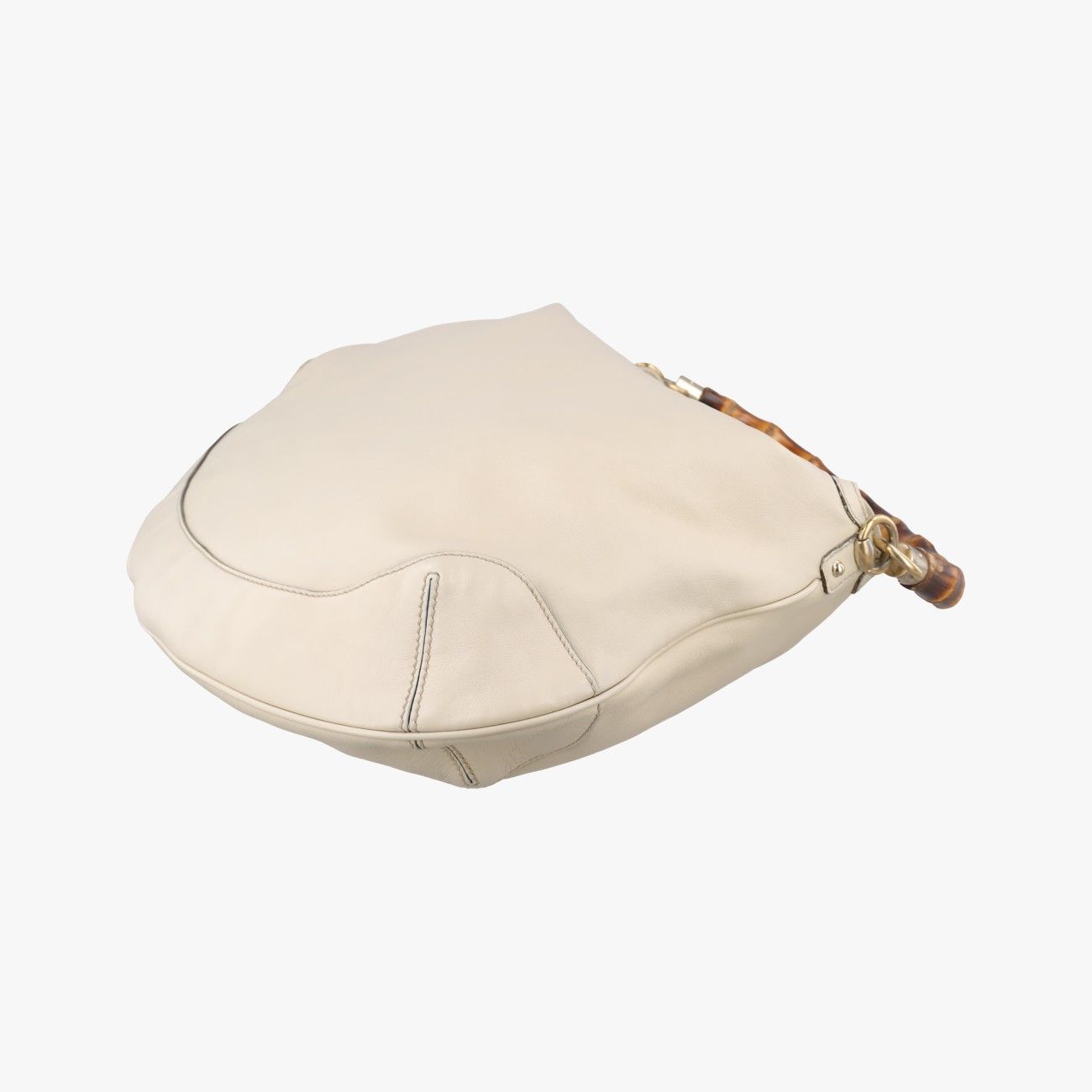 Gucci Bamboo White Leather Messenger — view 6