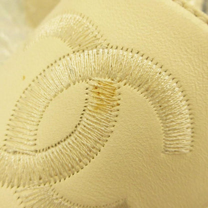 Chanel Short Boots Chunky Heels Contrast CC Logo Leather Quilted Embroidery — view 8