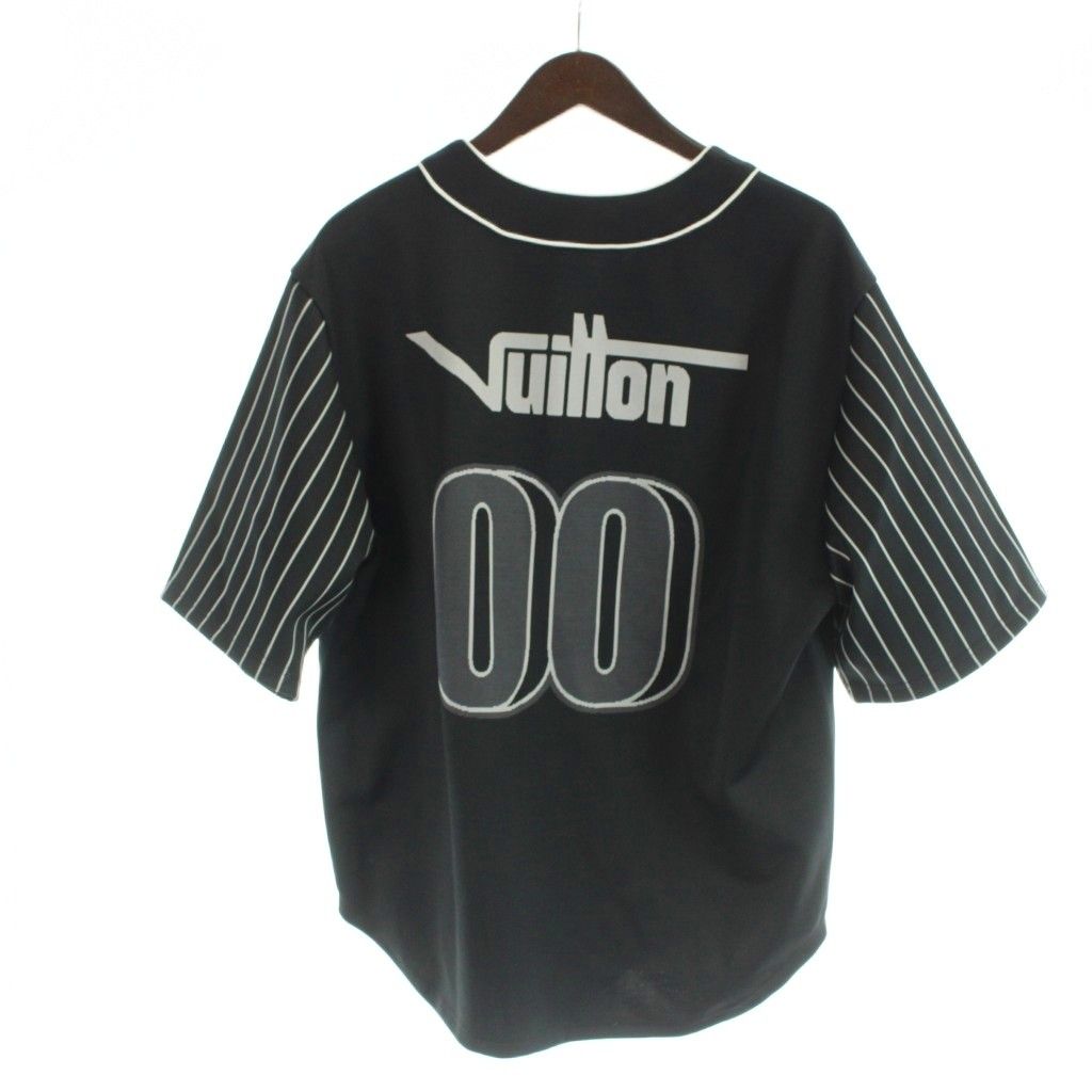 Louis Vuitton Logo Numbering Baseball Shirt Yn1 Top Short Sleeve M Black — view 2