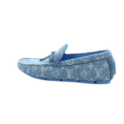 Louis Vuitton Driver Line Loafers Monogram Arizona Denim Jacquard Shoes 8.5 — view 2