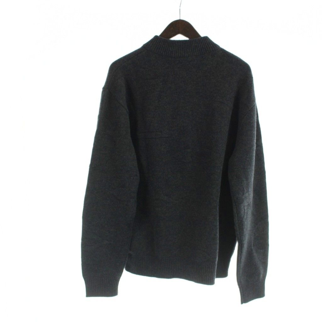 Louis Vuitton Knit Sweater Monogram Jacquard Wool Half Zip Long Sleeve NOS L — view 2