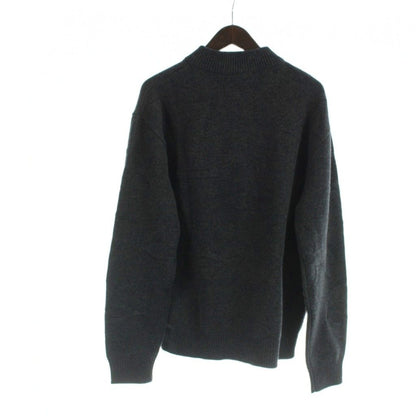 Louis Vuitton Knit Sweater Monogram Jacquard Wool Half Zip Long Sleeve NOS L — view 2
