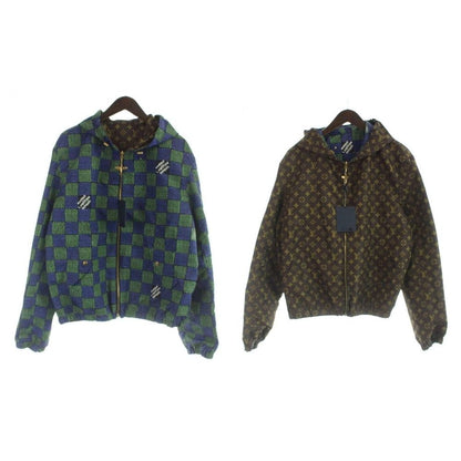 Louis Vuitton Tagged Damier Monogram Reversible Windbreaker Jacket Ssr Long