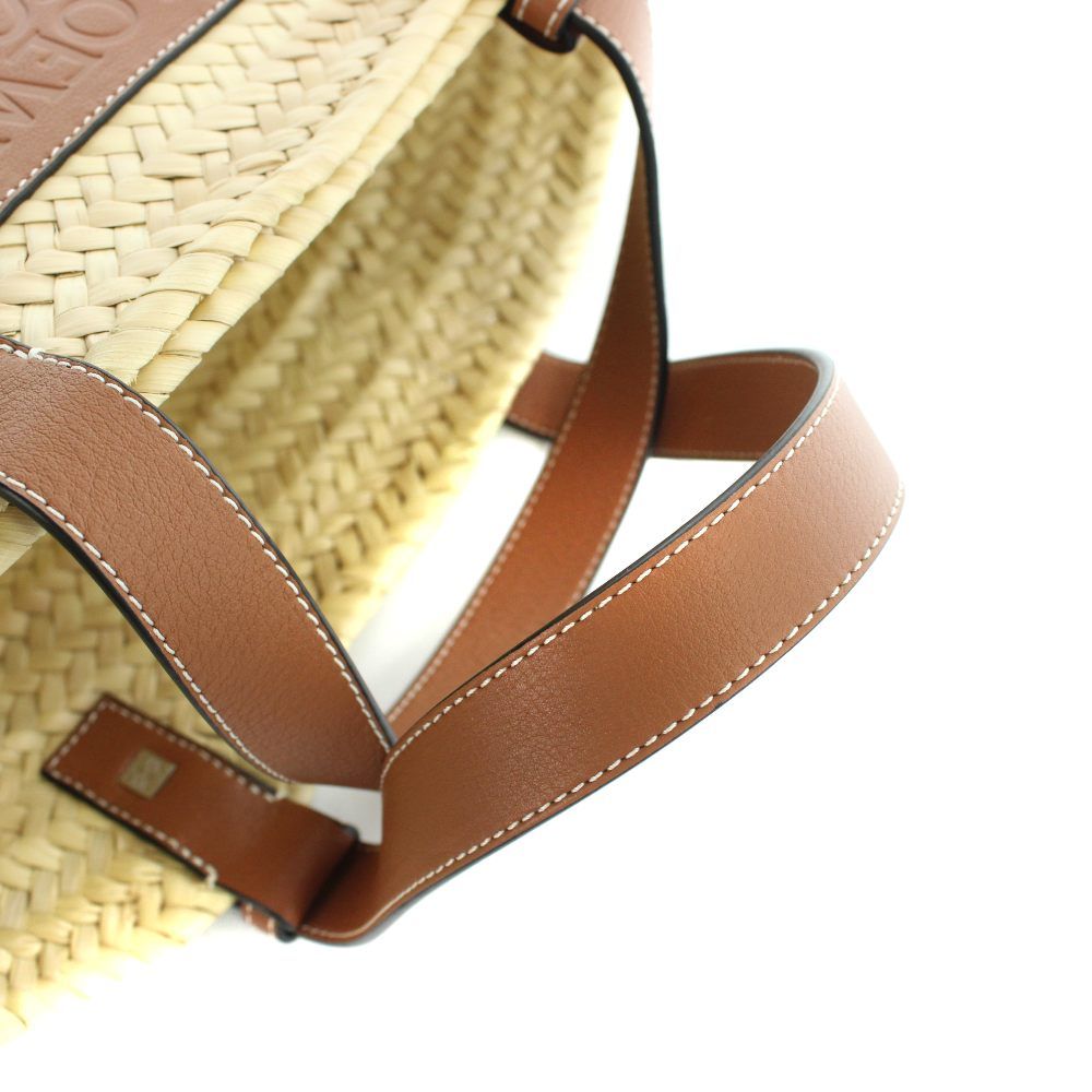 Loewe Basket Anagram Hand Tote Logo Brown Beige — view 3