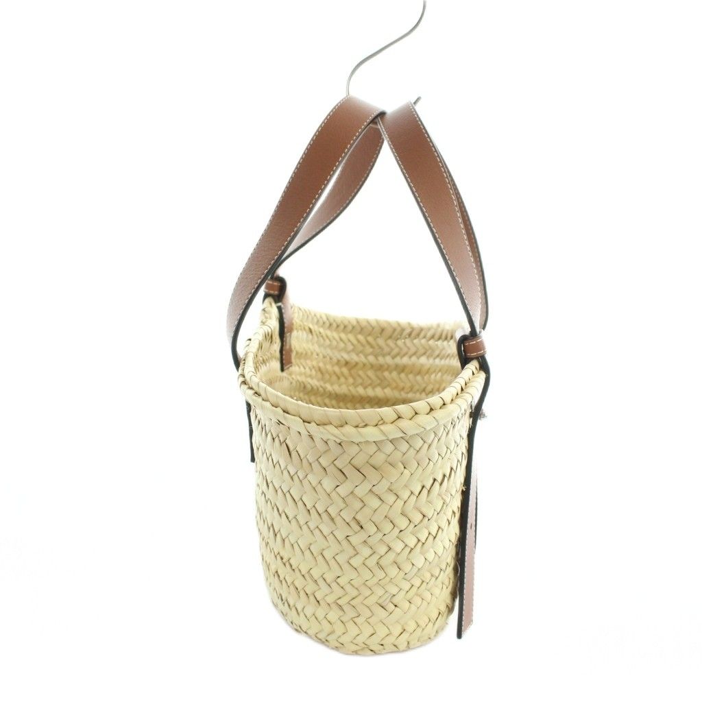 Loewe Basket Anagram Hand Tote Logo Brown Beige — view 4