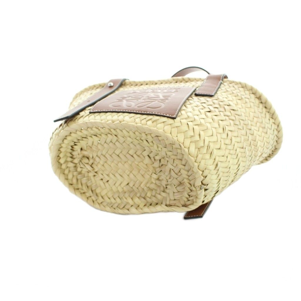 Loewe Basket Anagram Hand Tote Logo Brown Beige — view 5