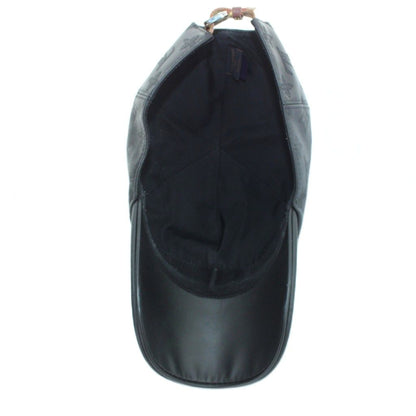 Louis Vuitton Cap Hat Leather Monogram Shadow Logo Black — view 6