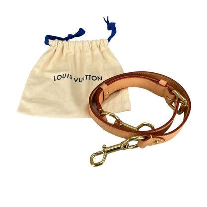 Louis Vuitton Leather Shoulder Strap Bandouliere Beige