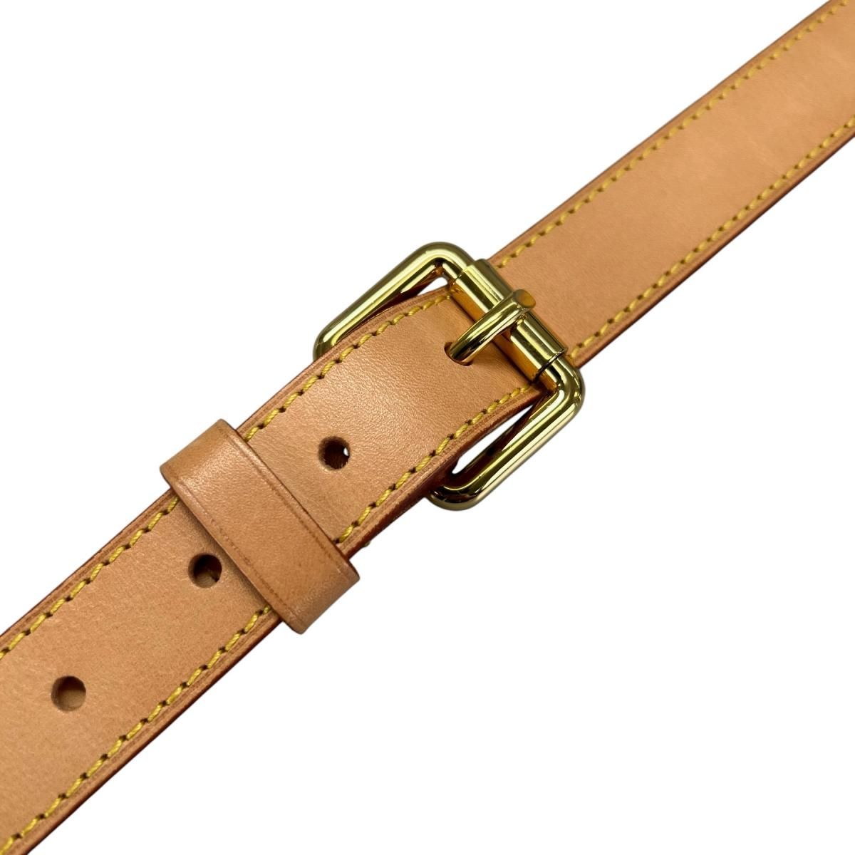 Louis Vuitton Leather Shoulder Strap Bandouliere Beige — view 4