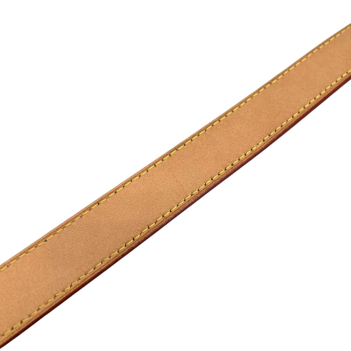 Louis Vuitton Leather Shoulder Strap Bandouliere Beige — view 3
