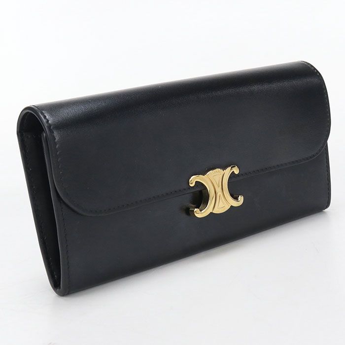 Celine Large Wallet Triomphe Bifold Calf
