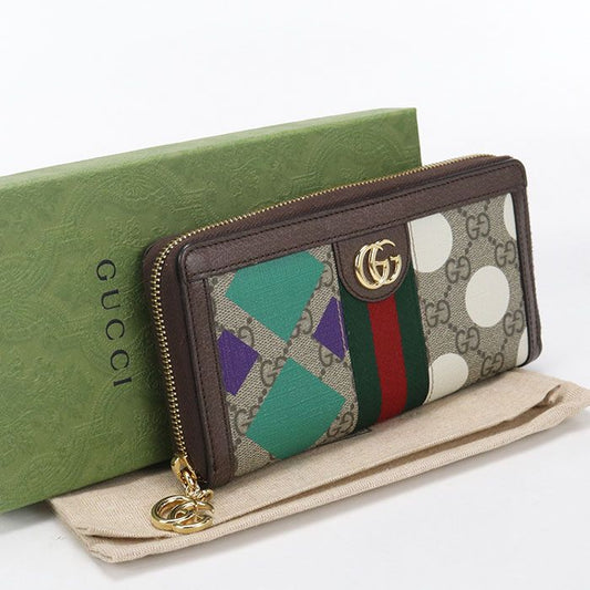 Gucci Round Zip Wallet Ophidia Zip Around