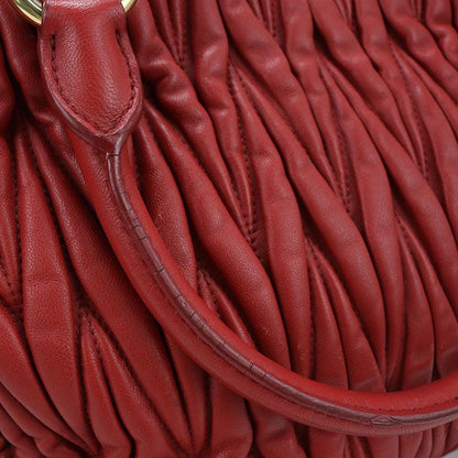 Miu Miu Miu 2-Way Matelasse Handbag Lambskin — view 5