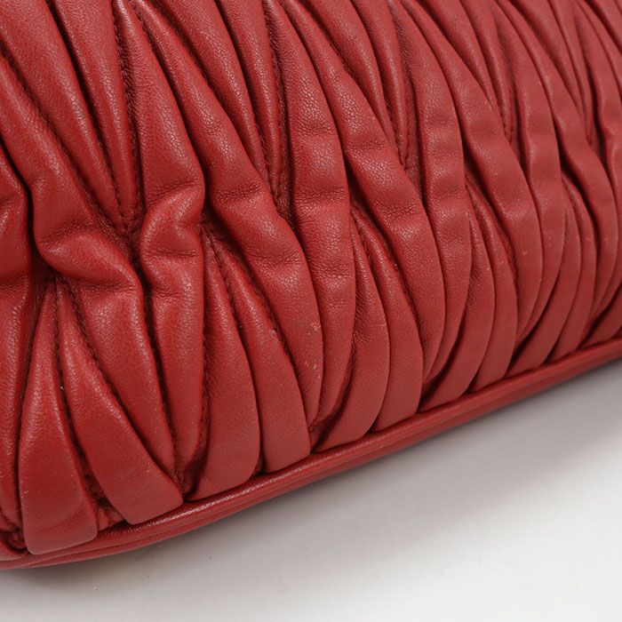Miu Miu Miu 2-Way Matelasse Handbag Lambskin — view 6