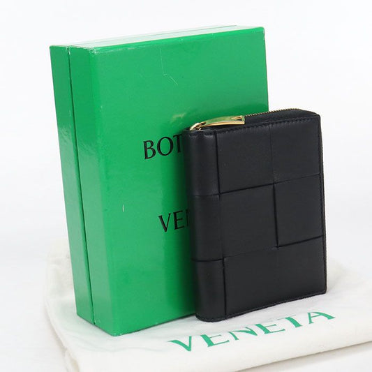 Bottega Veneta Zip Around Wallet Cassette Bifold Lambskin