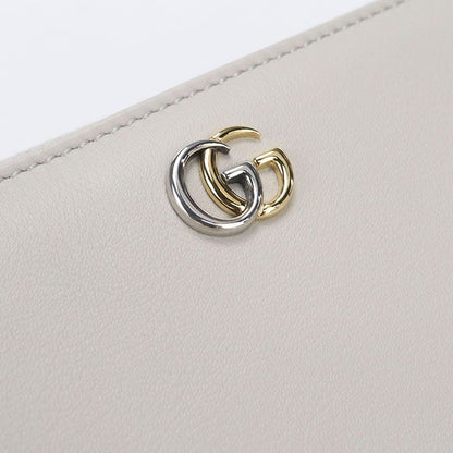 Gucci Zip Around Wallet GG Marmont Leather Gray — view 6