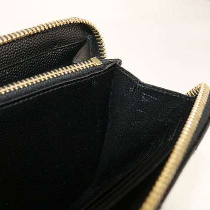 Saint Laurent Full Zip Wallet Monogram Round Zip Calf — view 7