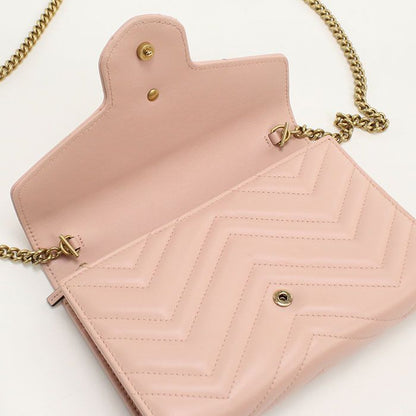 Gucci GG Marmont Chain Wallet Quilted Leather — view 7