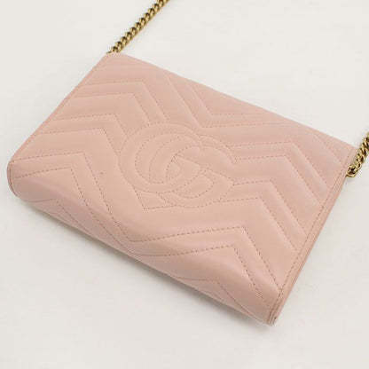 Gucci GG Marmont Chain Wallet Quilted Leather — view 2