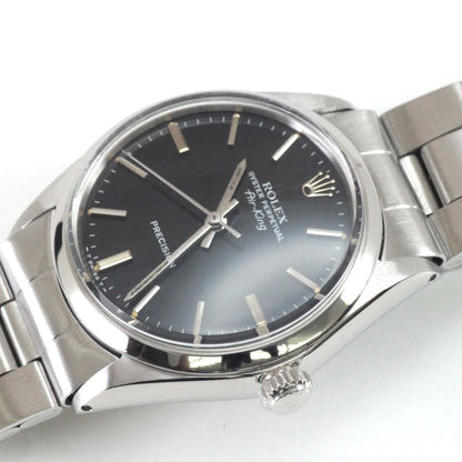 Rolex Air King Stainless Steel Black Vintage — view 8