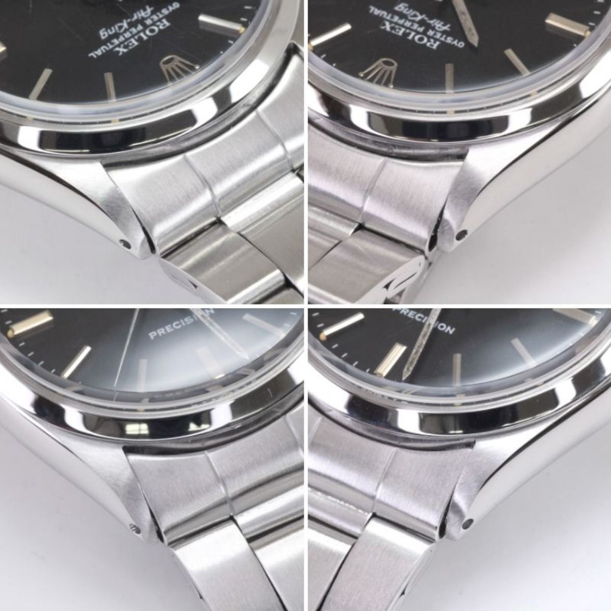 Rolex Air King Stainless Steel Black Vintage — view 9