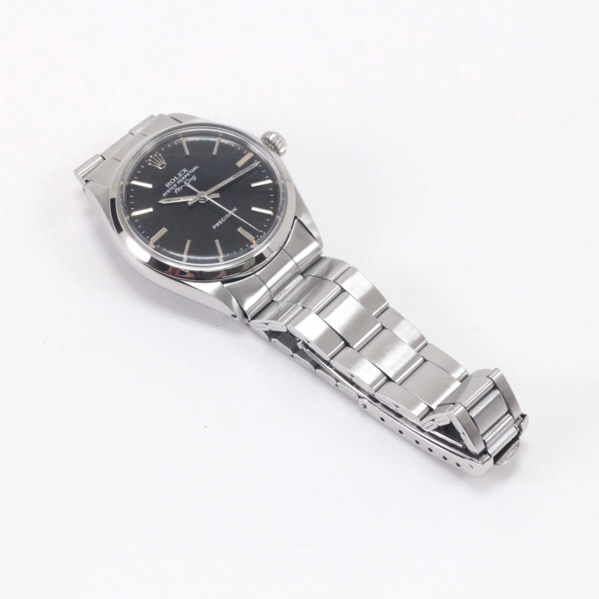 Rolex Air King Stainless Steel Black Vintage — view 3