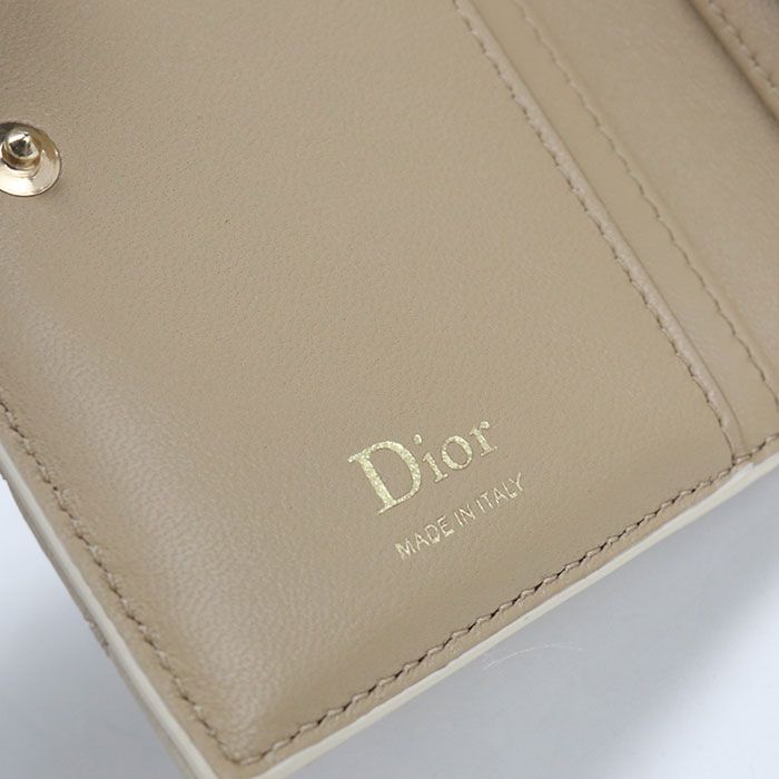 Dior Dahlia Wallet Lady Dior Bifold Lambskin Handbag — view 6