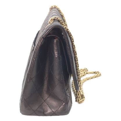 Chanel Black Aged Calfskin 2.55 Quilted 28 Chain Handbag — view 4