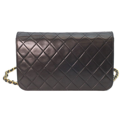 Chanel Black Lamb Single Full Flap Push Lock Quilted 23 — view 3