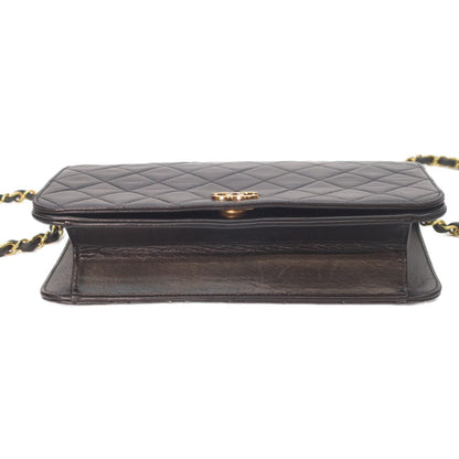Chanel Black Lamb Single Full Flap Push Lock Quilted 23 — view 5