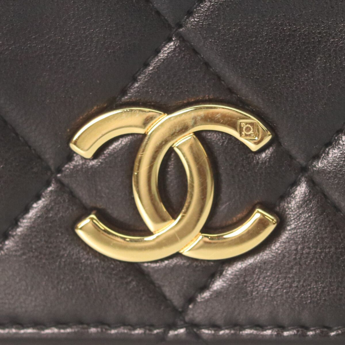 Chanel Black Lamb Single Full Flap Push Lock Quilted 23 — view 6