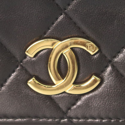 Chanel Black Lamb Single Full Flap Push Lock Quilted 23 — view 6