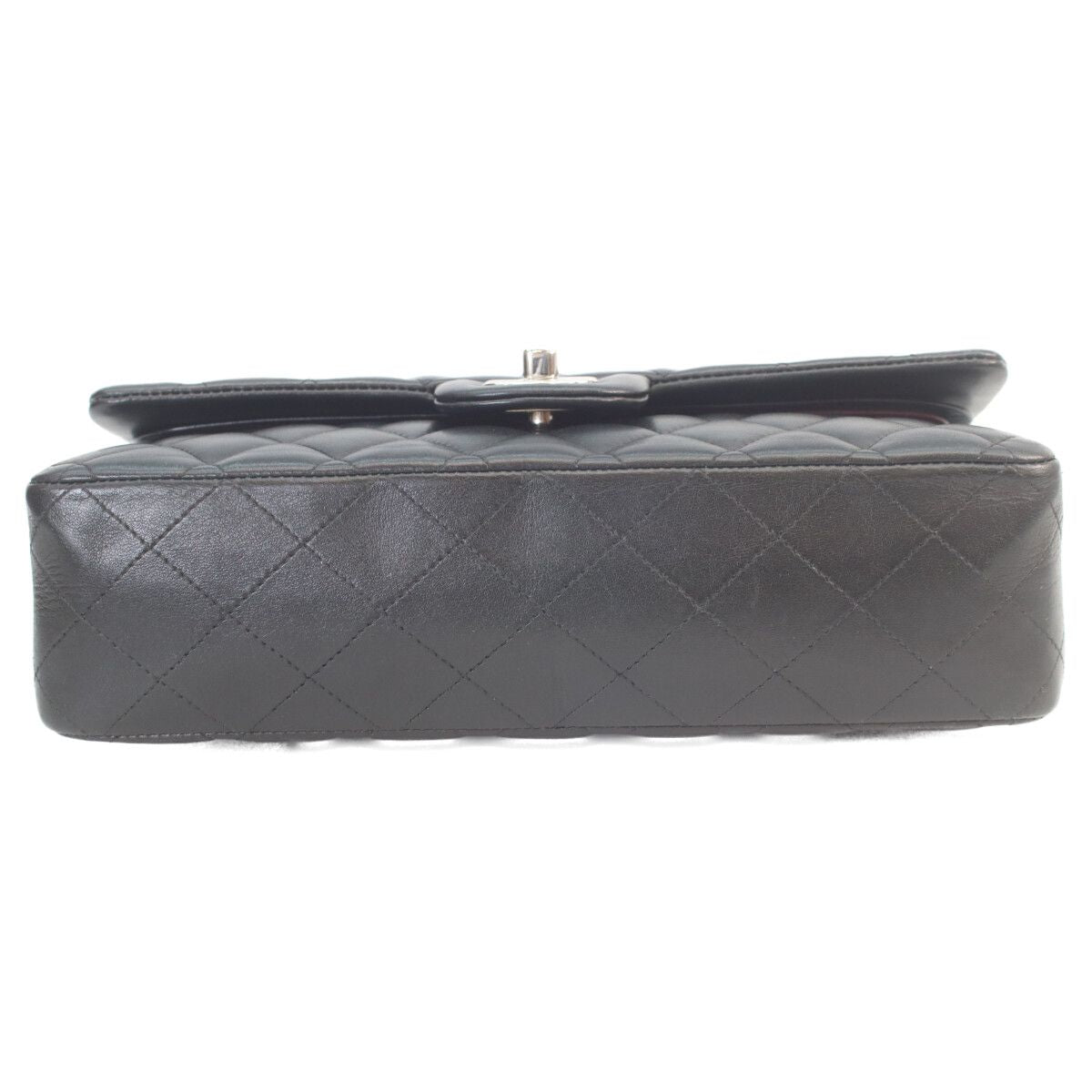 Chanel Black Lamb Silver Quilted 25 Shoulder — view 5
