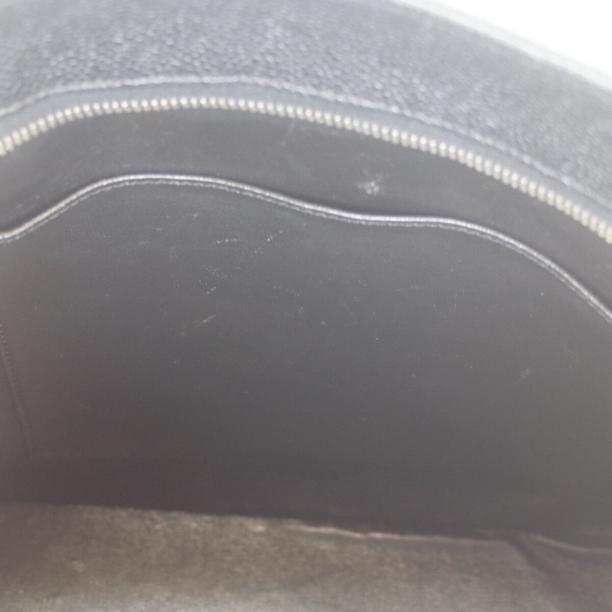 Chanel Black Caviar Silver Medallion Tote — view 9