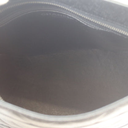 Chanel Black Caviar Silver Medallion Tote — view 8