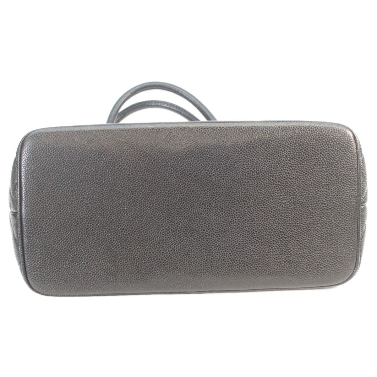 Chanel Black Caviar Silver Medallion Tote — view 5
