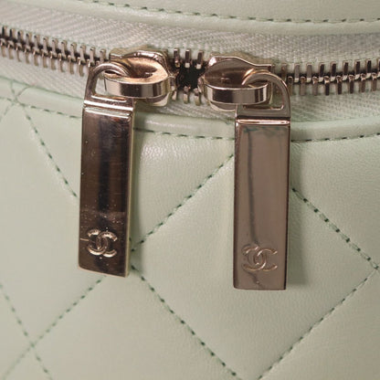 Chanel Lime Green Gold Lamb Trendy CC 2-Way Vanity — view 8