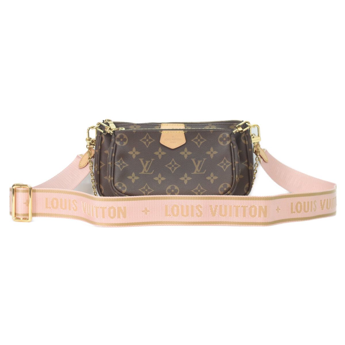 Louis Vuitton Rose Cles Monogram Multi Pochette Shoulder