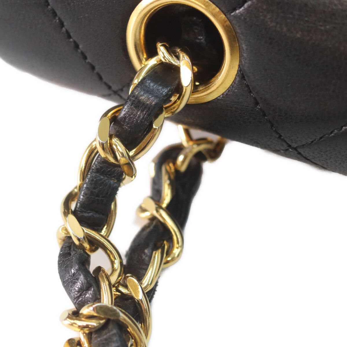 Chanel Black Lamb Gold Quilted 25 Shoulder — view 8
