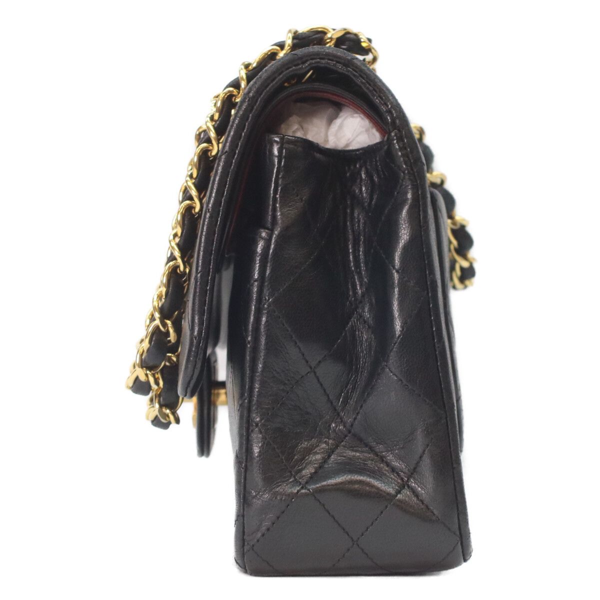 Chanel Black Lamb Gold Quilted 25 Shoulder — view 2