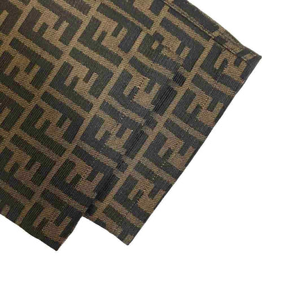 Fendi Jeans Zucca Pattern Pants Tapered Vintage Archive 42 Brown — view 5